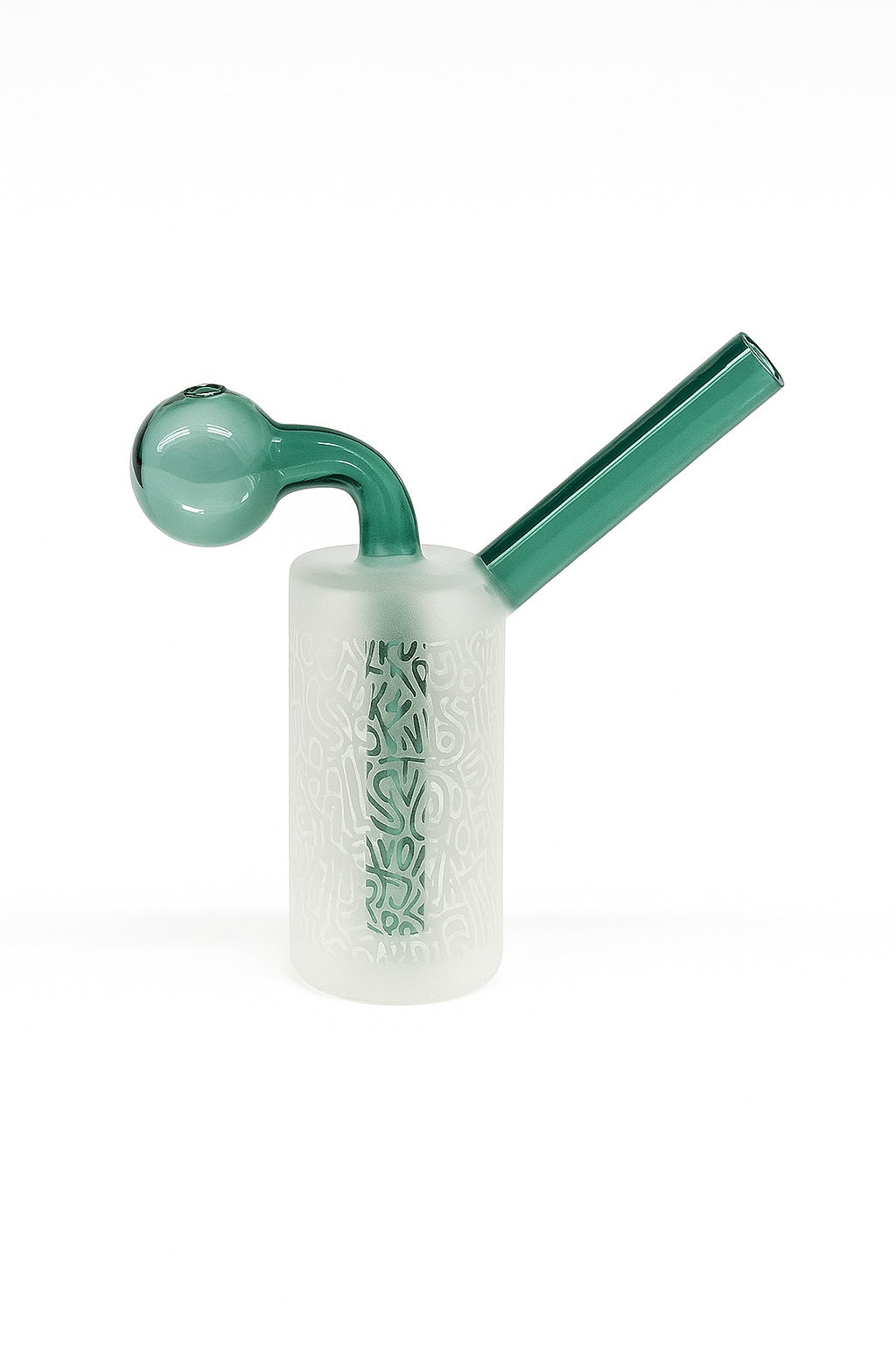 Assorted 4.5" Frost Glass Oil Burner Bubbler Pipe