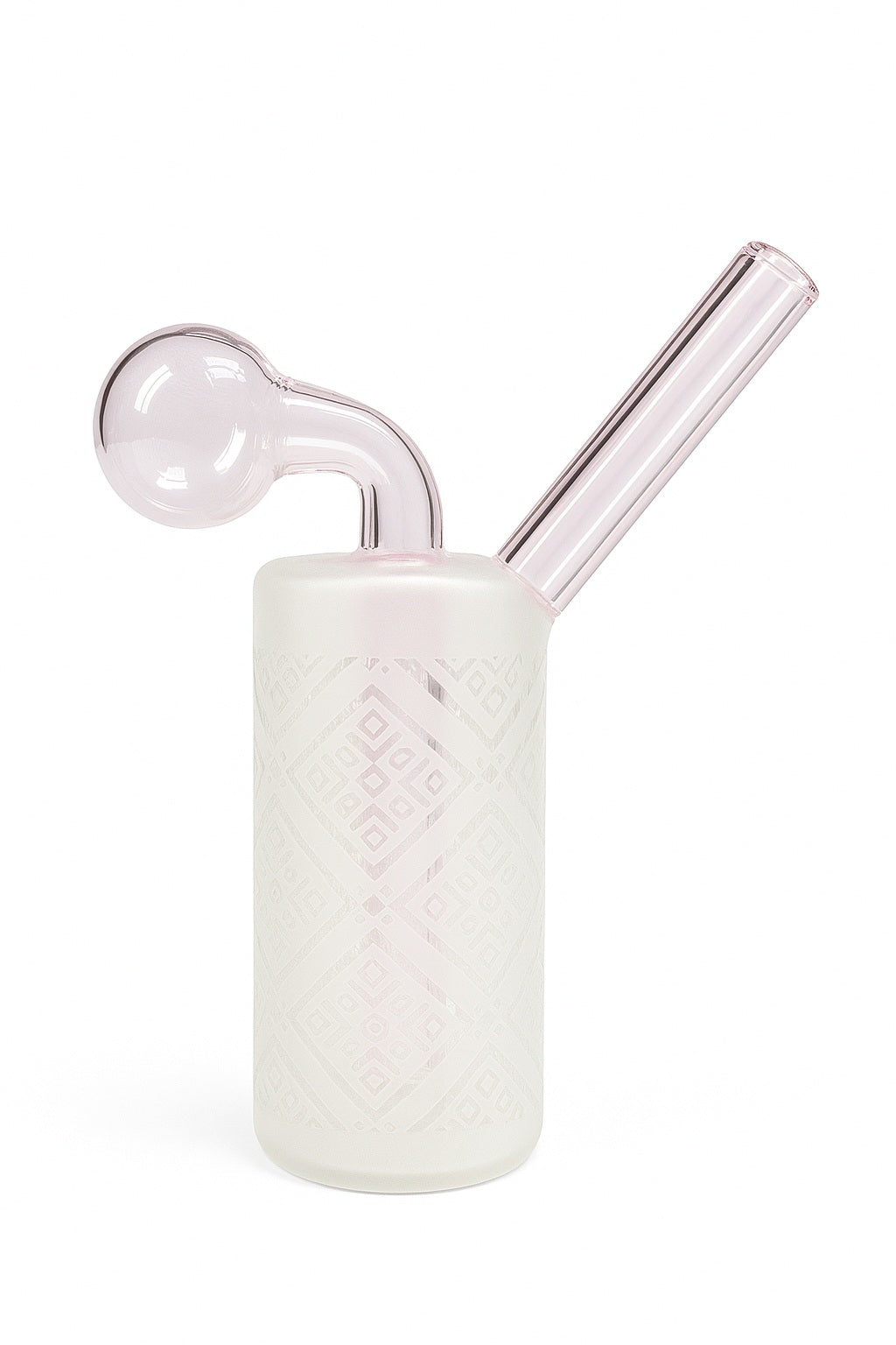 Assorted 4.5" Frost Glass Oil Burner Bubbler Pipe