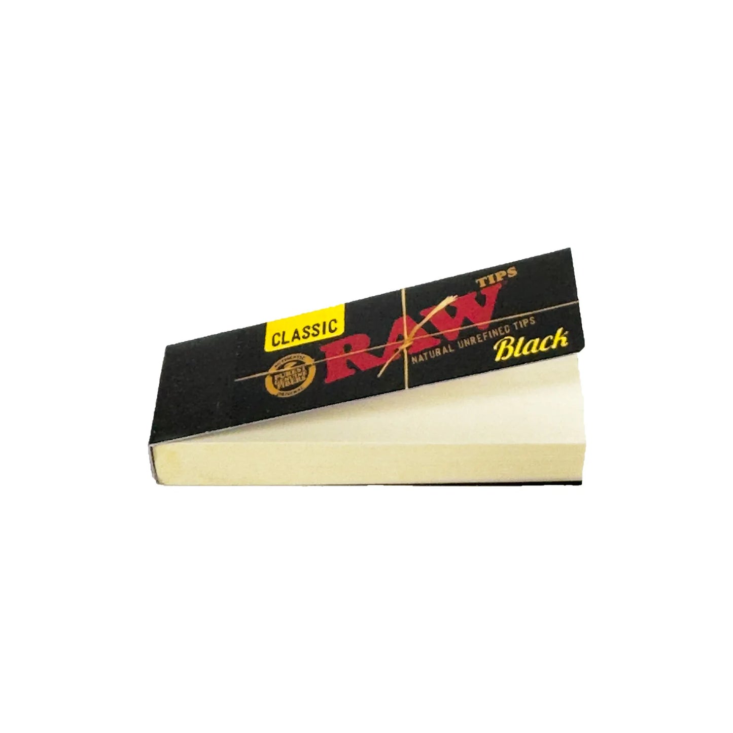 2 Packs of Raw Classic Black Tips Booklet