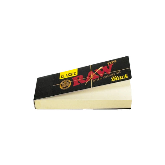2 Packs of Raw Classic Black Tips Booklet