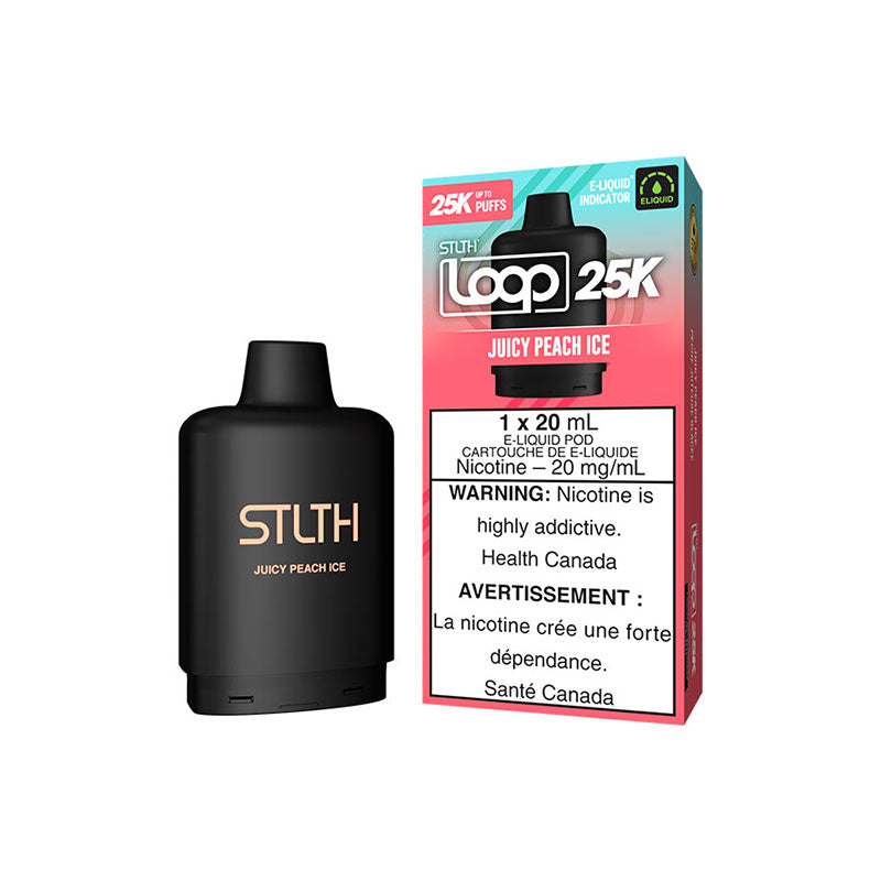STLTH LOOP 25K POD- JUICY PEACH ICE