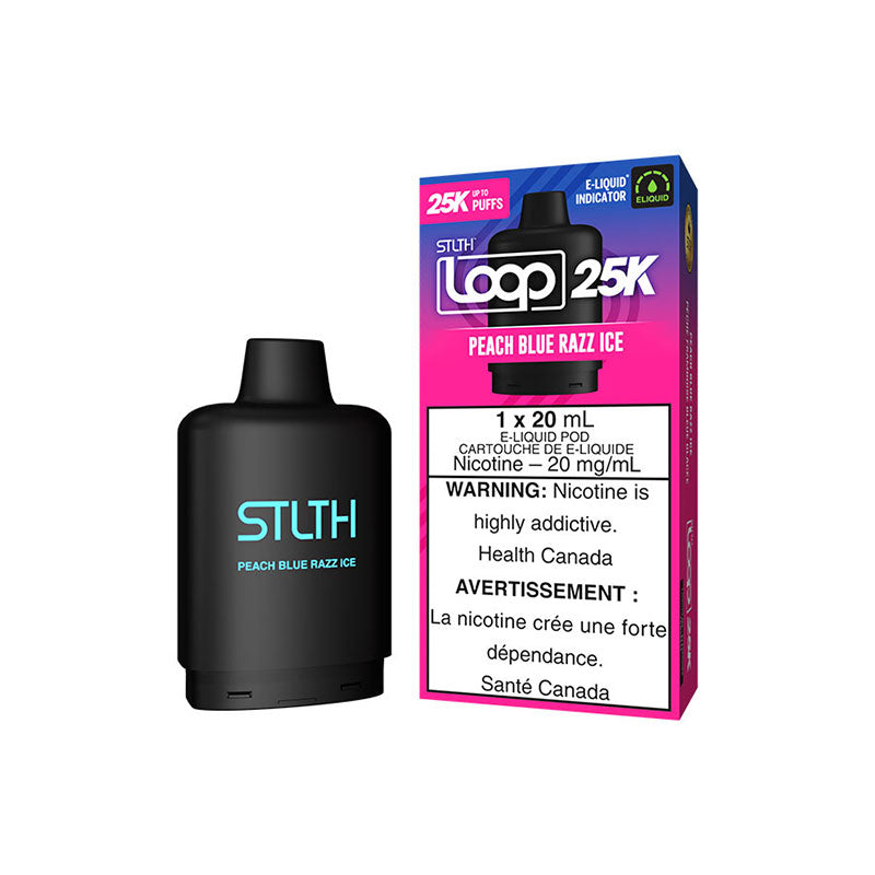 STLTH LOOP 25K POD- PEACH BLUE RAZZ ICE