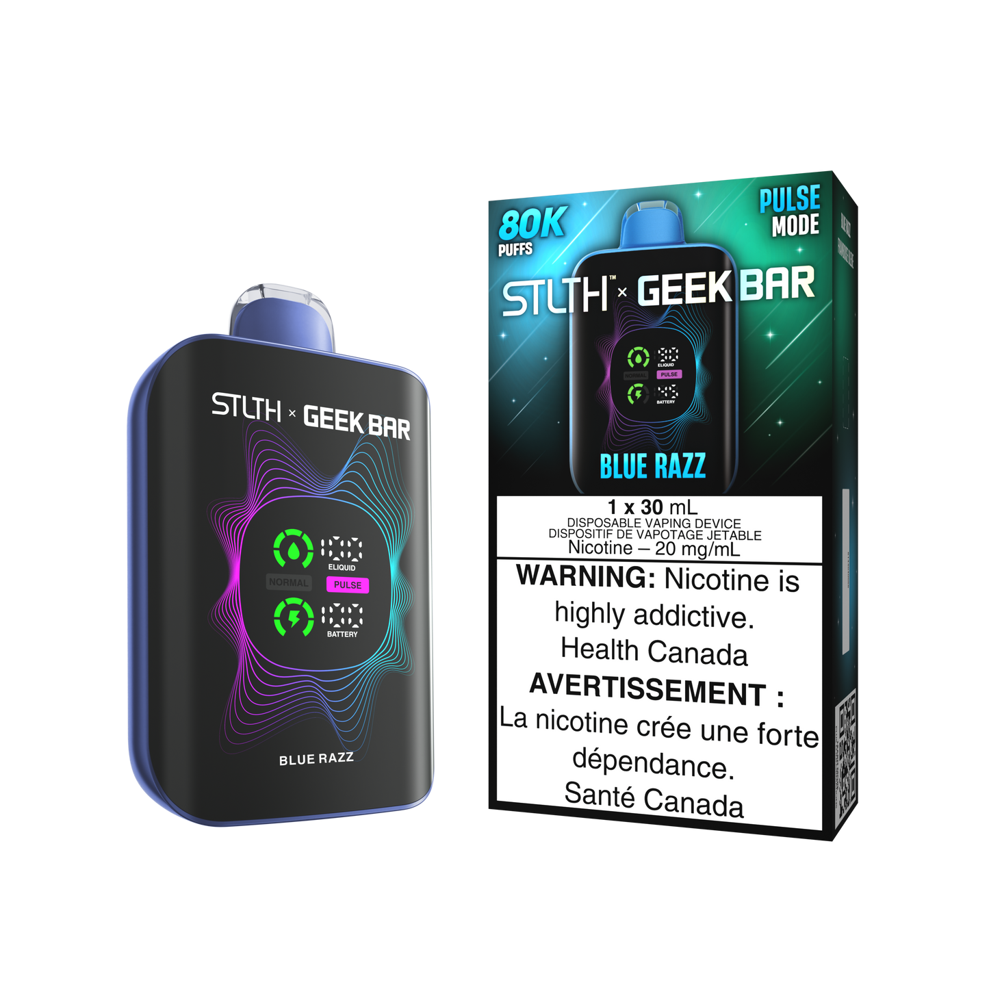 STLTH X GEEK BAR DISPOSABLE - BLUE RAZZ