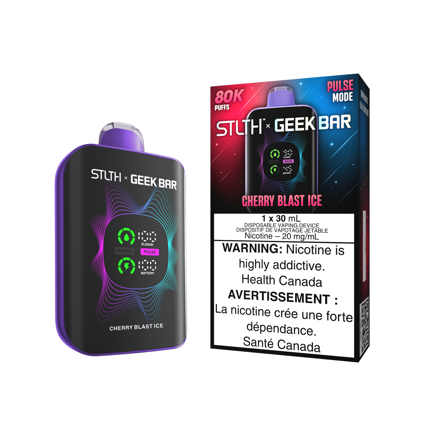 STLTH X GEEK BAR DISPOSABLE - CHERRY BLAST ICE