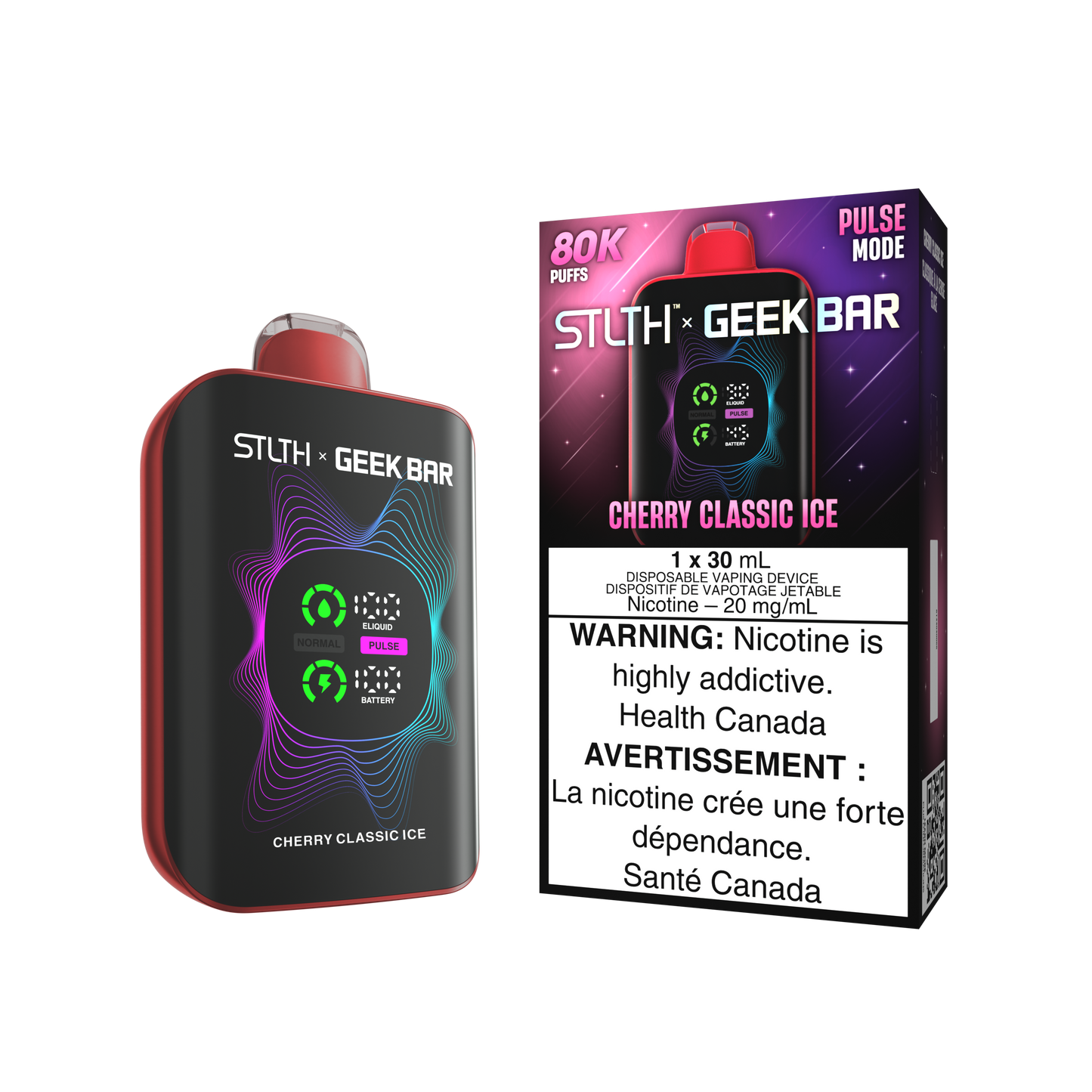 STLTH X GEEK BAR DISPOSABLE - CHERRY CLASSIC ICE
