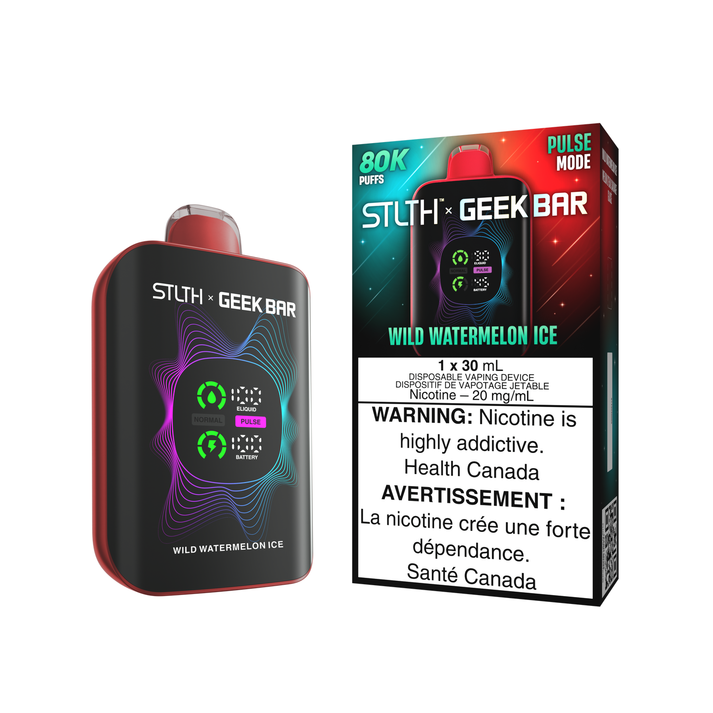 STLTH X GEEK BAR DISPOSABLE - WILD WATERMELON ICE