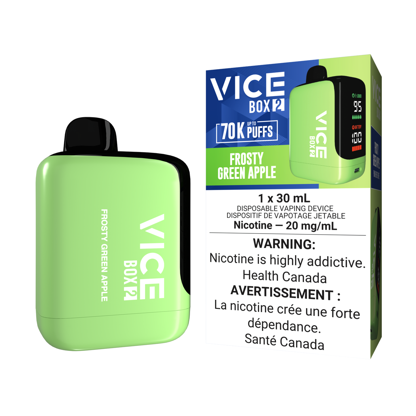 VICE 70K- FROSTY GREEN APPLE