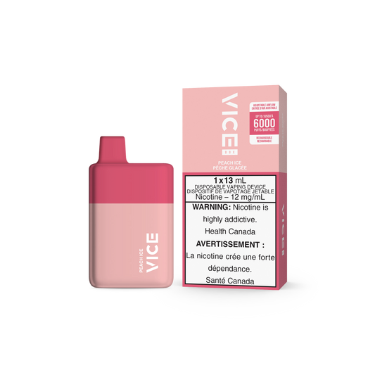 VICE 6000 DISPOSABLE-PEACH ICE