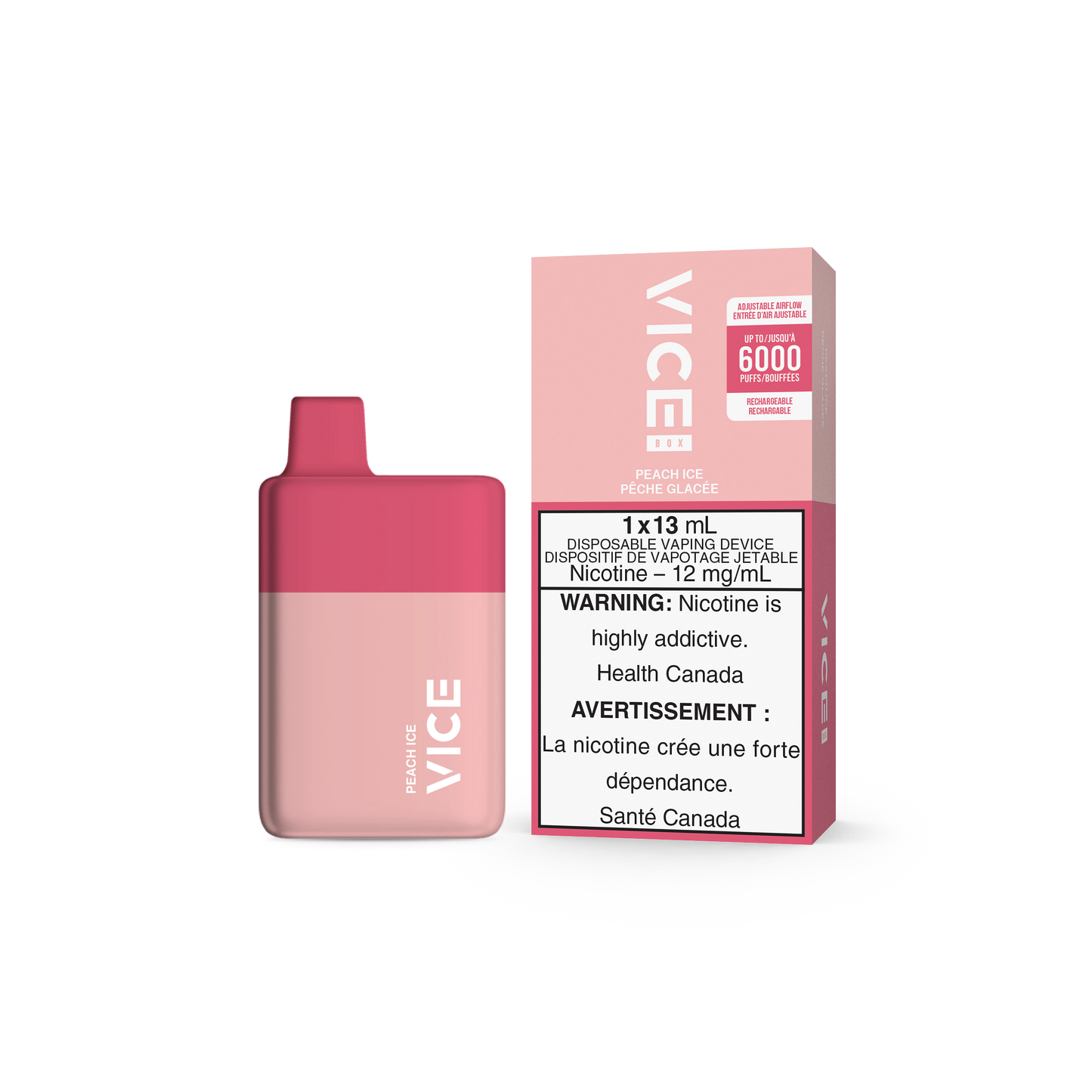 VICE 6000 DISPOSABLE - PEACH ICE