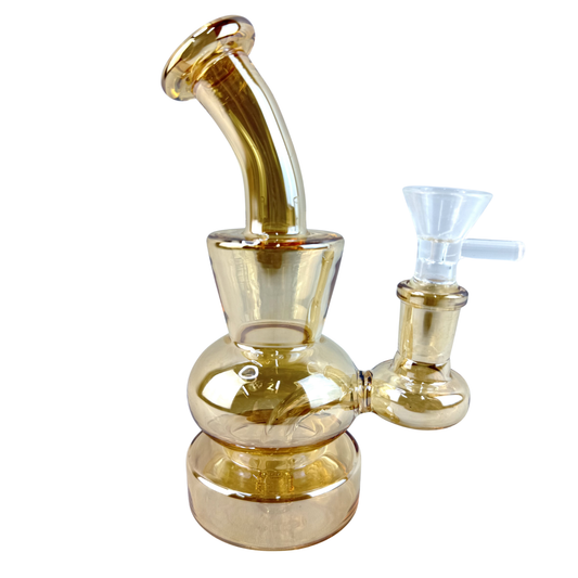 6" Electropated Conical Glass Bong