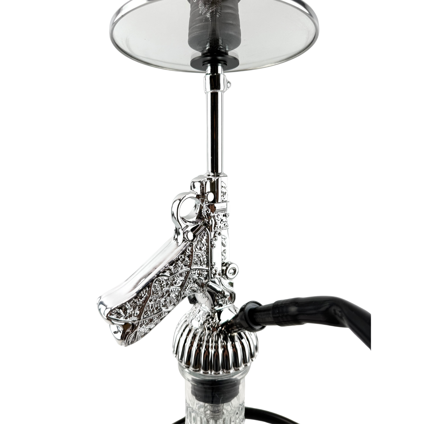 24" Hookah Set Revolver Shape Hookah with Full Shiny Diamonds