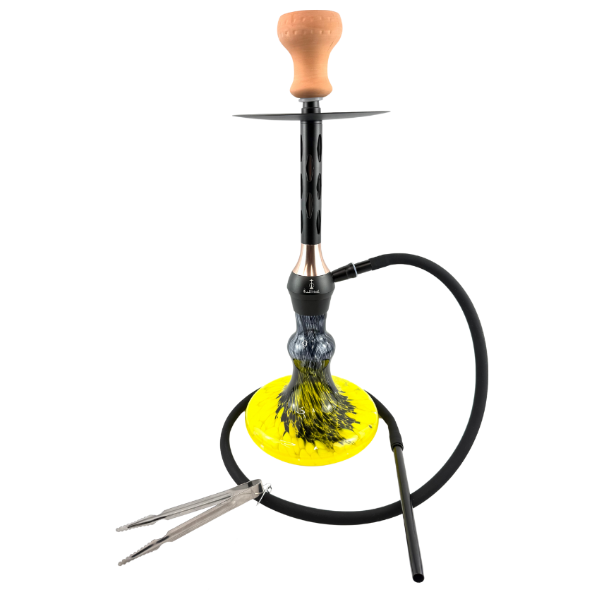21" Mona Wide Bottom Ball Base Single Hose Hookah