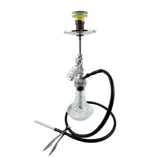 24" Hookah Set Revolver Shape Hookah with Full Shiny Diamonds