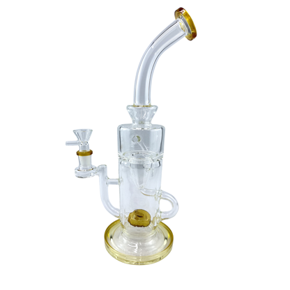 8" Shower Head Perc Glass Bong