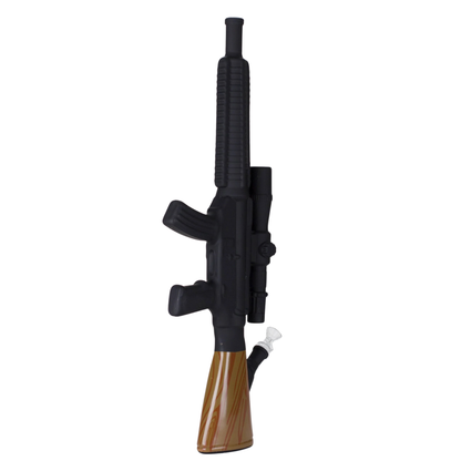24" Huge Assault Rifle Bong Wooden Design