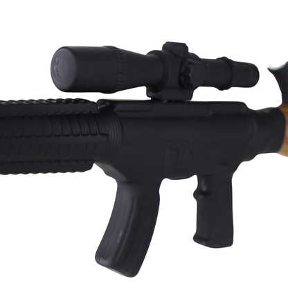 24" Huge Assault Rifle Bong Wooden Design