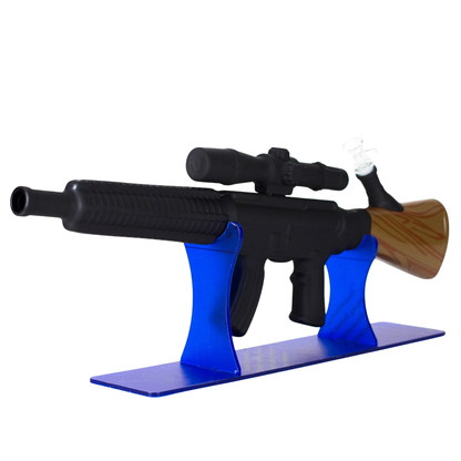 24" Huge Assault Rifle Bong Wooden Design
