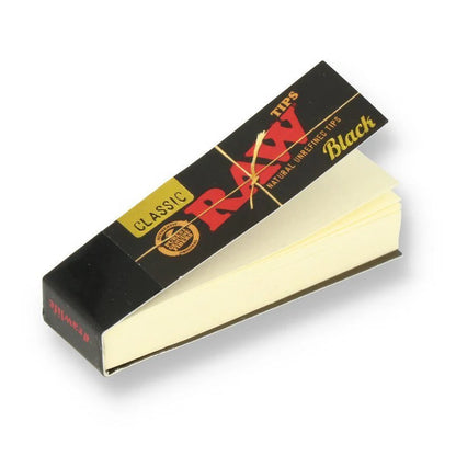 2 Packs of Raw Classic Black Tips Booklet