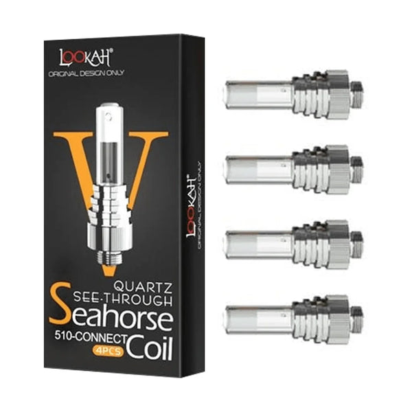 Seahorse Coil  Quartz Seethrough 5Pc per Pk