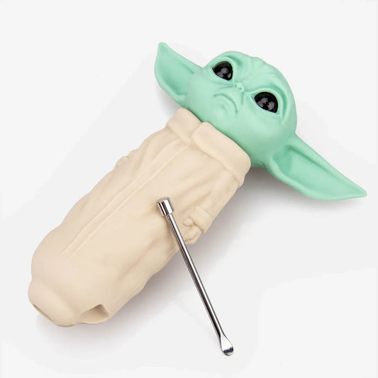 Grogu Baby Yoda Silicone Smoking Pipes